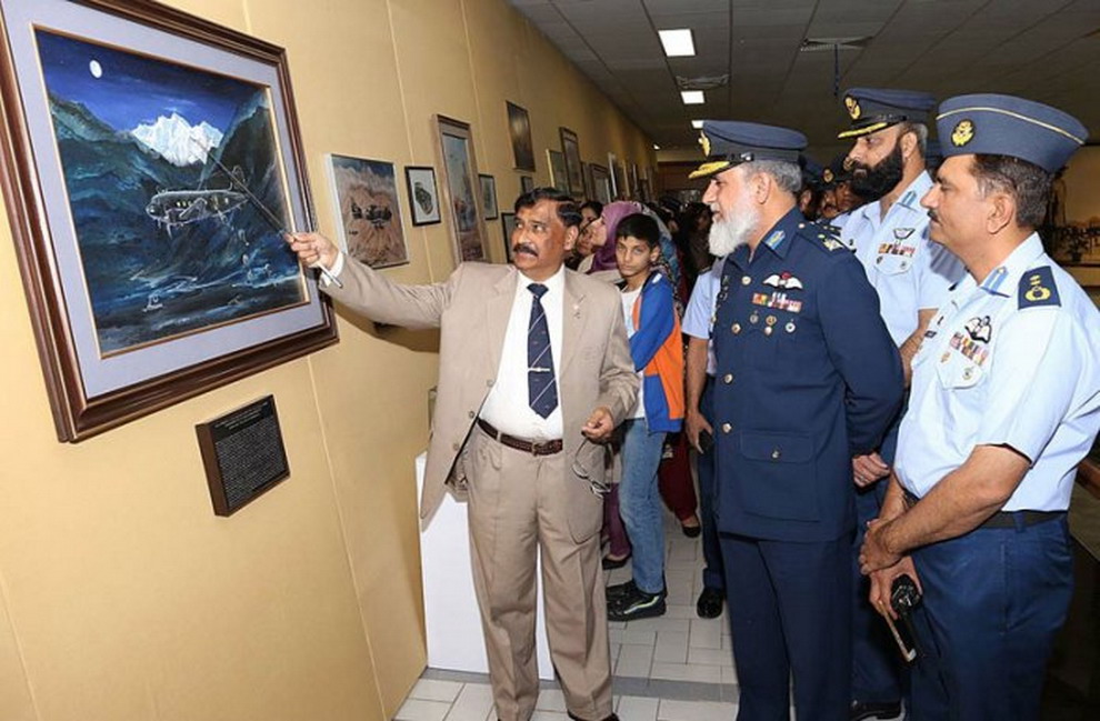 Aviation paintings exhibition held at PAF Museum