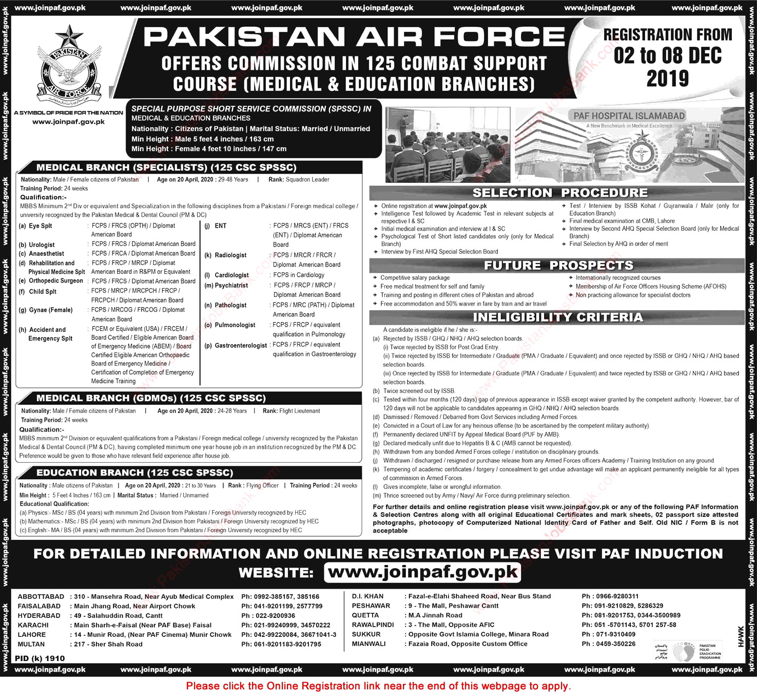 Join Pakistan Air Force