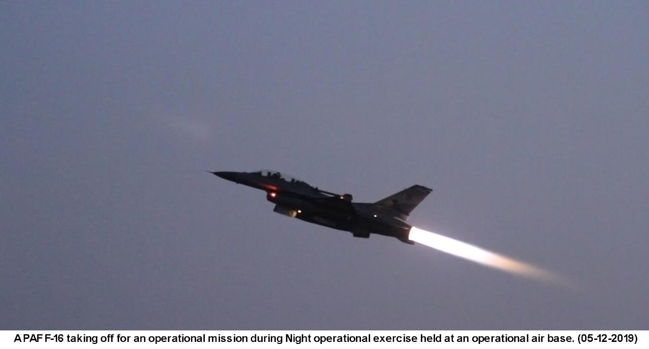 Pakistan Air Force conducts Night Operational Exercise Hawk Eye