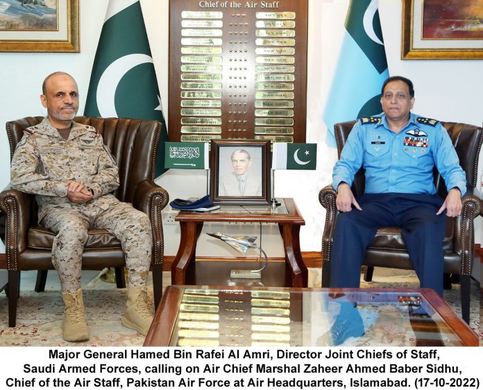 Director Joint Chiefs of Staff of the Saudi Armed Forces calls on Air Chief