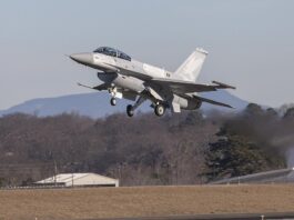 The first F 16 Block 70 takes to the skies
