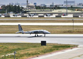 AKINCI B AUAV is on the Anatolian Eagle for the first time