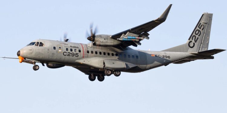 First C 295 tactical transport aircraft for India completes its maiden flight