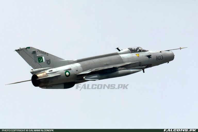 Pakistan Air Force (PAF) Chengdu F-7PG, Reg: 01-803 (Photo by SalmanFalconsPK)