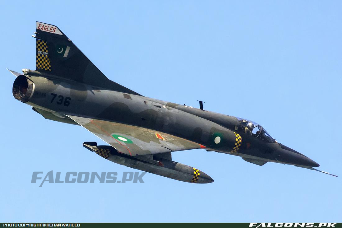 Pakistan Air Force (PAF) Dassault Mirage 5EF, Reg: 96-736 - Photo by Rehan Waheed