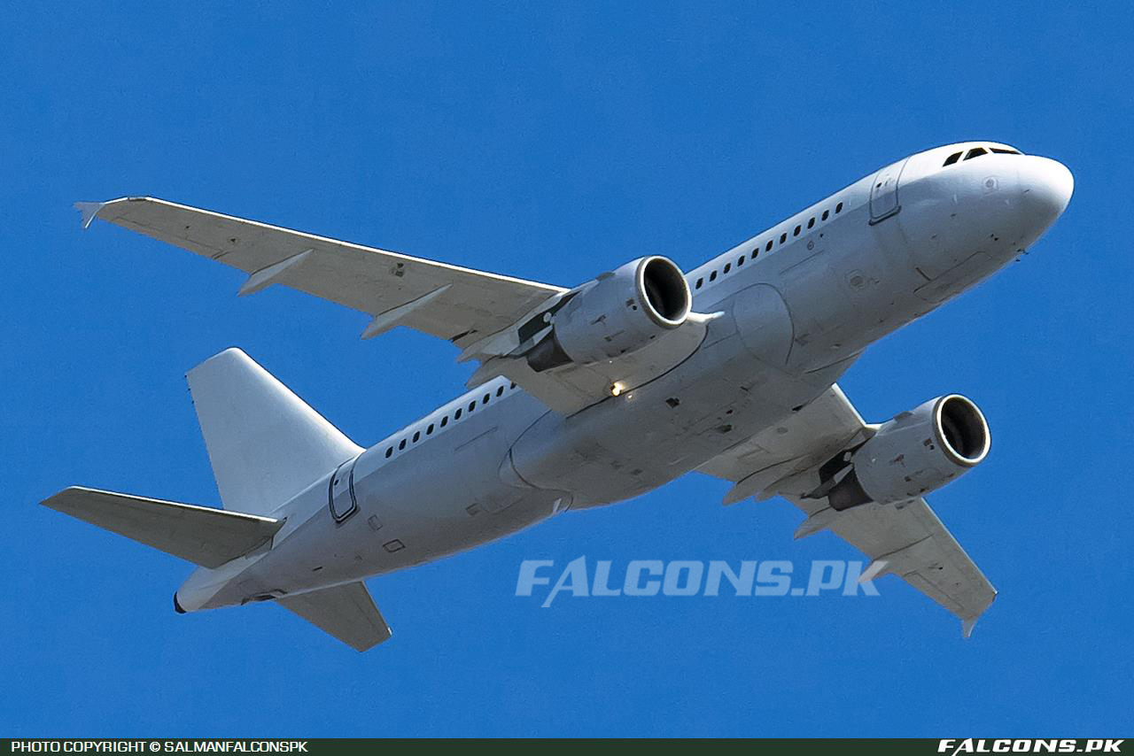 Pakistan Air Force (PAF) Airbus A319-112, Reg: A-1102 (Photo by SalmanFalconsPK)