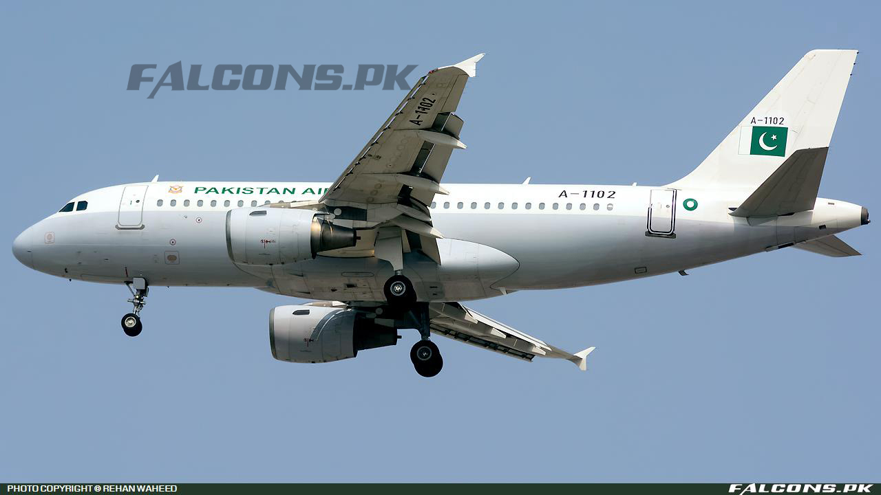 Pakistan Air Force (PAF) Airbus A319-112, Reg: A-1102 (Photo by Rehan Waheed)