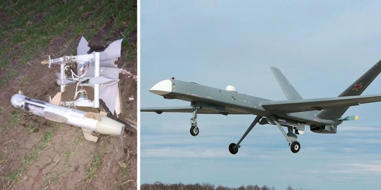 Russian combat Orion drone wreckage found near Kherson