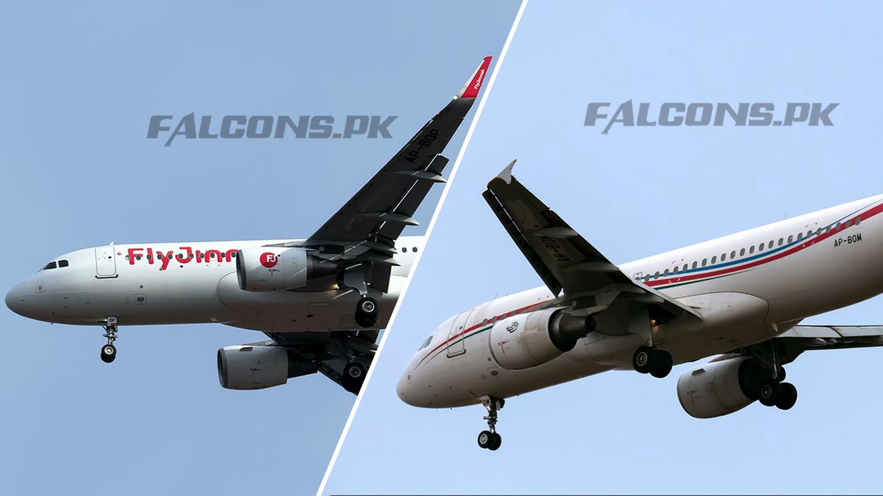 Fly Jinnah A320 AP-BOP & PIA A320 AP-BOM approaches for landing - PAF ...