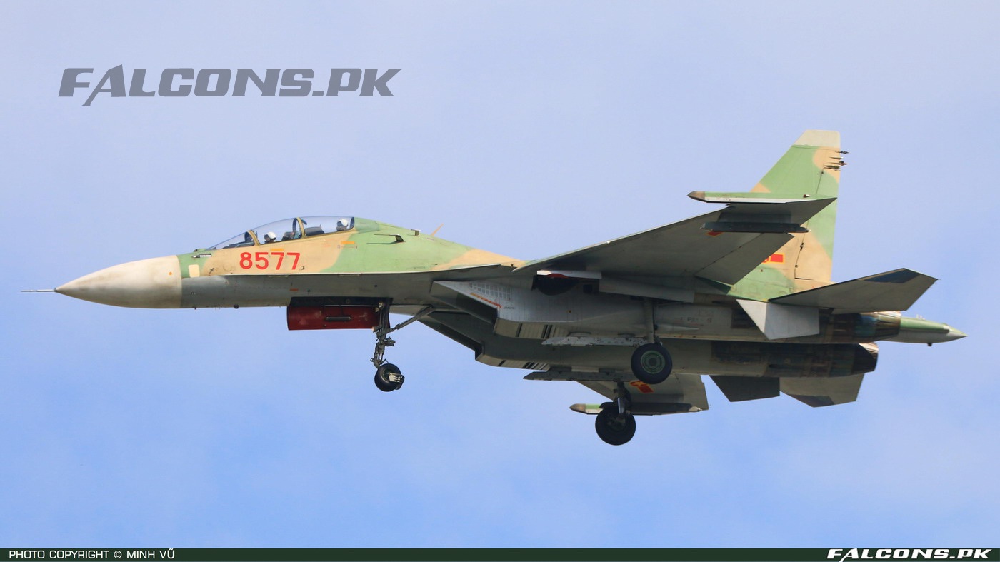 Vietnam People's Air Force Sukhoi Su-30MK2 Flanker, Reg: 8577 (Photo by Minh Vũ)