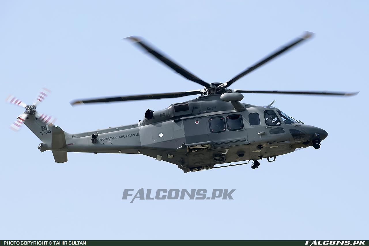 Pakistan Air Force (PAF) AgustaWestland AW139, Reg: 18-012 (Photo by Tahir Sultan)