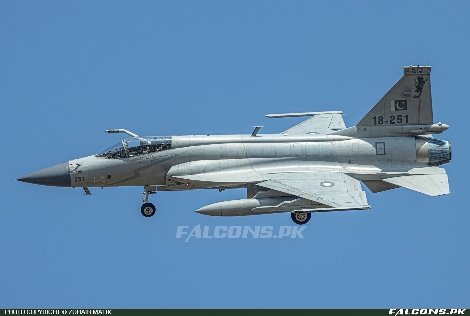 Pakistan Air Force (PAF) JF-17 Thunder Block 2, Reg: 18-251 (Photo by Zohaib Malik)