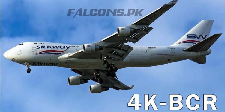 Silk Way West Airlines Boeing 747-400 | 4K-BCR landing at Islamabad International Airport