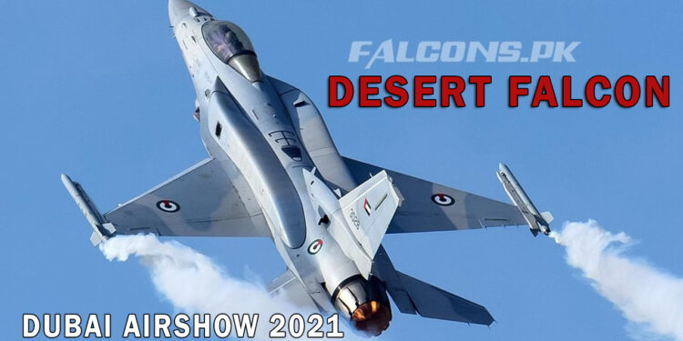 F-16E 3028 Desert Falcon UAE Air Force Aerobatics Display at Dubai Airshow 2021