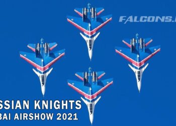 Russian Knights Aerobatic Demonstration Team at Dubai Airshow 2021