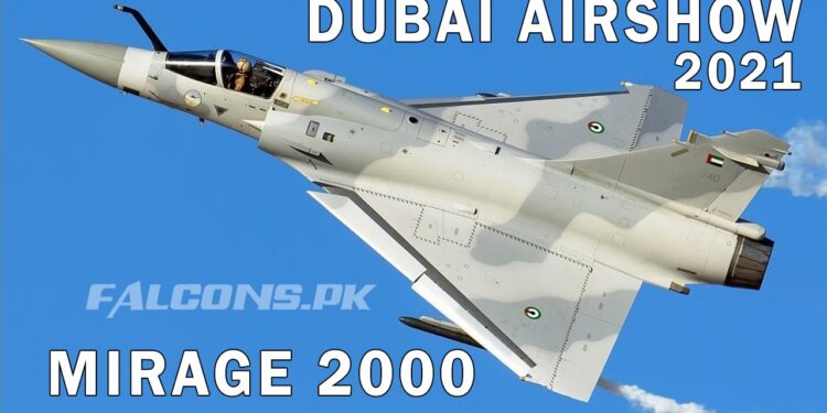 Dassault Mirage 2000-9 UAE Air Force Flying Display at Dubai Airshow 2021
