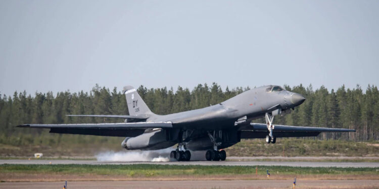 US Air Force B-1B bombers landed in Sweden for the first time
