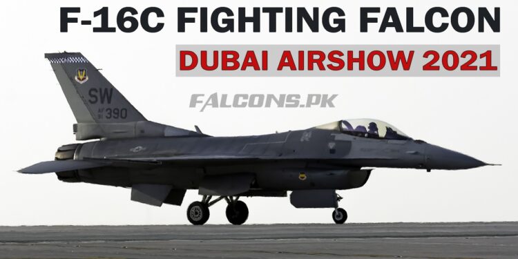 F-16C Fighting Falcon US Air Force Flying Display | Dubai Airshow 2021