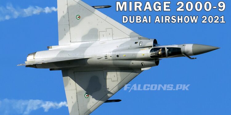 UAE Air Force Mirage 2000-9 Flight Demonstration | Dubai Airshow 2021