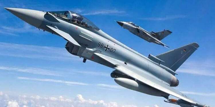 Eurofighter Typhoon electronic combat aircraft set to replace German Tornadoes