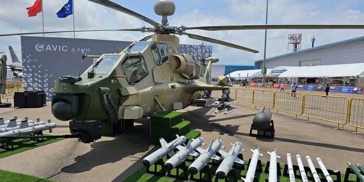 China's Z-10ME attack helicopter makes international debut at Singapore Airshow 2024
