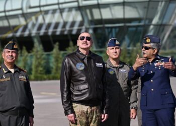 President of Azerbaijan witnesses JF-17 Airshow at ADEX Defence Exhibition 2024