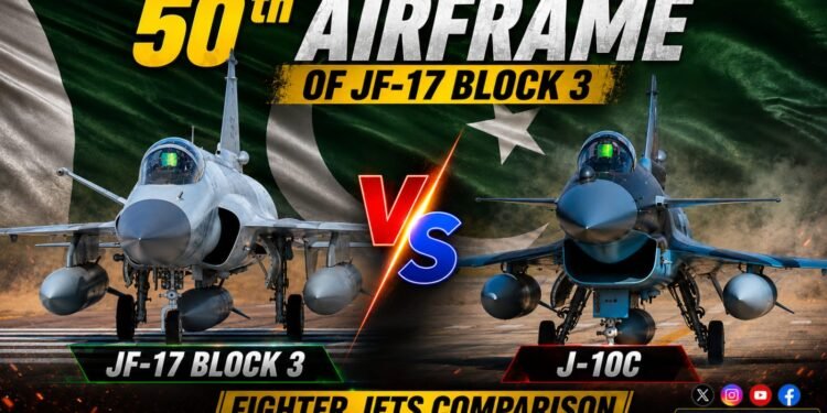 50th Airframe of JF-17 Block 3 | J-10C Vs JF-17 Block 3 Fighter Jets Comparison