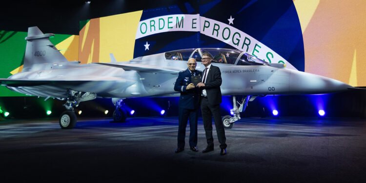 Saab unveils First Gripen F Two-Seat Fighter for Brazilian Air Force